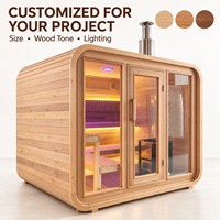 Cabine de sauna sur mesure OEM en bois naturel de haute qualité, design personnalisé pour le repos domestique et une expérience spa intérieure