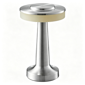 Mushroom Shape Brass Crystal Bell Shade Table Lamp White LED E26 2700K Warm White Modern <b>Decorative</b> Push Button Switch Middle - Product Image 4