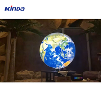 Pantalla LED Esférica Flexible Personalizable, Pantalla LED en Forma de Globo, P1.8 P2, Diámetro 0.4m 0.5m 0.6m, Pantalla LED en Forma de Bola