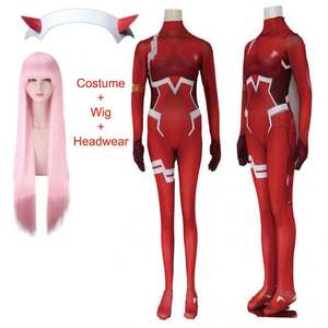 Darling in the Franxx 02 Zero Two Cosplay disfraz para mujer Navidad carnaval apretado 3D impresión mono Cosplay peluca - Product Image 1