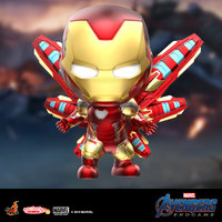 Figurine authentique Hot Toys Marvel Endgame Iron-Man Cosbaby Bobble-Head avec figurine de collection en cadeau