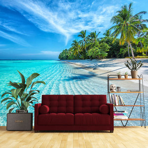 Design 5d 8d <span class=keywords><strong>Mer</strong></span> <span class=keywords><strong>Vue</strong></span> Cocotier Fond d'écran Tv Fond d'écran <span class=keywords><strong>Mer</strong></span> Plage 3d Film et Télévision <span class=keywords><strong>Papier</strong></span> <span class=keywords><strong>peint</strong></span> mural - Product Image 3