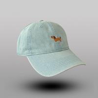 Gorra de Béisbol de Alta Calidad, Nuevo Estilo, para Exteriores, Estilo Urbano, con Bordado de Cachorro en Mezclilla Lavada, Protección Solar, Venta al por Mayor, con Estampado de Frutas