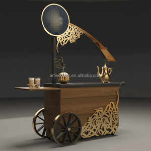 Artworld hiển thị ngoài trời gỗ bong bóng trà cà phê hiển thị giỏ hàng đứng 3D thiết kế - Product Image 2