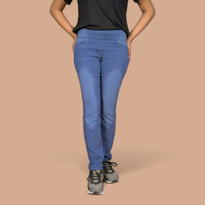 Tela Transpirable, 100% Algodón, Ropa Casual Moderna, Fabricante OEM, Jegging de Moda, Logotipo Personalizado, Prendas Premium para Mujer - Product Image 2