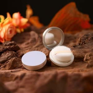Air Cushion <b>Compact</b> Case Dual <b>Foundation</b> Beauty Plastic Container Loose Powder Packaging - Product Image 3