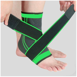 Tobillera Deportiva Protectora para Fútbol <span class=keywords><strong>con</strong></span> Correa de Compresión de Nailon Venda Elástica Negra <span class=keywords><strong>con</strong></span> Logotipo OEM Soporte para Gimnasio - Product Image 6