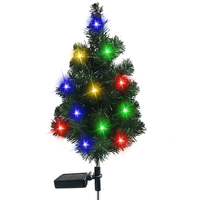 Lumière solaire animée intelligente pour arbre de Noël, piquet de jardin, décoration extérieure pour pelouse, lumières LED