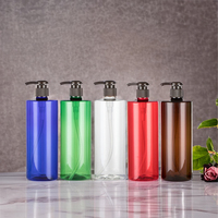 Emballage cosmétique en plastique vide de luxe PET PETG paroi épaisse 100ml-600ml bouteilles de lotion de lavage pour le corps pompe pulvérisateur crème soin des cheveux