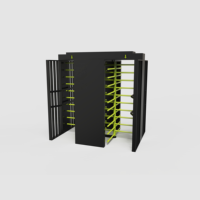 Tourniquet automatique de taille de porte simple et de mécanisme de barrière de lecteur facial d'empreinte digitale plein