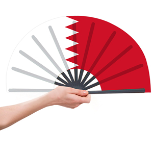 Abanicos Plegables de Bambú con la Bandera de Baréin al por Mayor, Abanico de Mano para Carnaval, Boda, Festival, Fiesta, Agencia de Viajes - Product Image 3