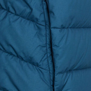 Veste d'hiver matelassée à capuche pour homme, coupe-vent, sportive, bleue, coupe régulière, fermeture éclair, coque en polyester - Product Image 3