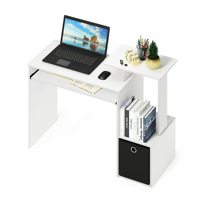 Houten gamingbureau met uittrekbaar toetsenbordplateau & zijplanken Modern werkstation met opberglade