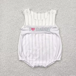 Vêtements pour enfants en gros : Ensembles brodés « I Love Daddy » pour la Fête des Pères, tenues de boutique avec shorts pour petites filles et garçons - Product Image 5