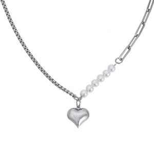 Collares de Moda para Mujer, Joyería de Acero Inoxidable, Dijes Románticos con Forma de Corazón, Accesorios de Moda 2024 - Product Image 1