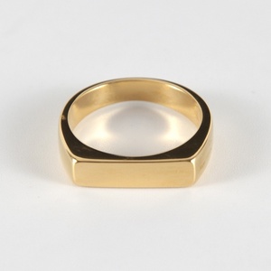 Anillo de Acero Inoxidable Liso y Delgado de 4mm, Moderno, Sencillo y Versátil, para Hombre y Mujer, Venta Caliente 2024 - Product Image 6