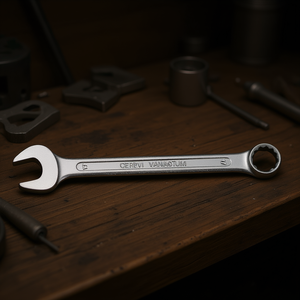 Llave Combinada Fervi de Cromo Vanadio de 12 mm con Boca Abierta - Product Image 3