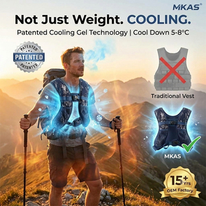 Gilet lesté d'entraînement réglable MKAS personnalisé OEM avec gel rafraîchissant et bandes réfléchissantes <span class=keywords><strong>pour</strong></span> la course à pied - Product Image 1