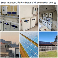 Systèmes solaires T.Y.L, kit complet 36 kW, solution complète avec panneaux monocristallins 580 W et batterie Lifepo4 51,2 V, onduleur