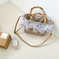 Sacs de créateurs haut de gamme pour femmes, nouveaux sacs à main classiques de luxe faits à la main, design personnel personnalisé, sac de fée en paille naturelle lacée
