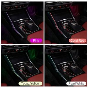 Lumière d'ambiance de console centrale Rhythm Center, 64 couleurs, synchronisation par protocole d'origine du véhicule pour BMW X3 X4 iX3 G01 G02 2022-2024 - Product Image 5