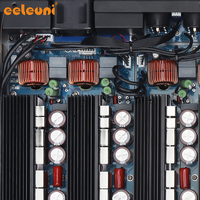 Amplificador Profesional para Escenario Eeleuni EN-8004 de 4 Canales y 1300W, Clase D, Digital, para Altavoces Line Array y Subwoofer