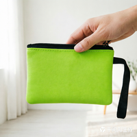 Pochette à monnaie et clés en néoprène, mini sac de voyage portable, étanche et résistant à l'usure, personnalisable