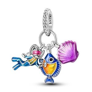Gioielli: Ciondoli a forma di cuore con zirconi a forma di piccolo elefante volante della famiglia <span class=keywords><strong>Pan</strong></span>, placcati in argento e oro rosa, Monster Doctor <span class=keywords><strong>Tai</strong></span> - Product Image 5