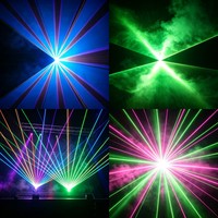 Projecteur laser professionnel 40W pleine couleur haute précision RGB DMX512 ILDA IP33 pour scène et discothèque
