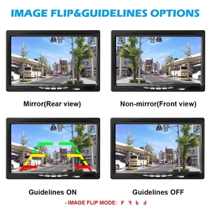 ชุดกล้องมองหลัง AHD LCD ขนาด 7 นิ้ว ความละเอียด 1080p กันน้ำ มองเห็นในเวลากลางคืน ระบบช่วยจอดสำหรับรถยนต์ - Product Image 4