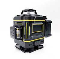 Niveau laser de construction 360°, outils de mesure, niveau laser à faisceau vert, auto-nivelant 4D, rotation automatique