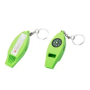 Johold 4 In 1 Whistle With Magnifier Compass And Thermometer Outdoor Adventure Science Exploration Whistle