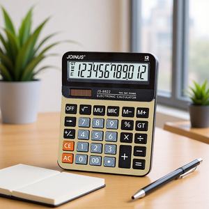 Calculadora electrónica de 12 dígitos con energía solar Joinus Js-8822 para contabilidad y finanzas - Product Image 3