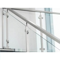 Tous les types de garde-corps en verre ss coin avec le meilleur prix balustrade en verre de courrier