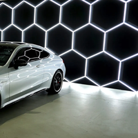 Meilleures ventes Hex Led Lights 2433mm * 4840mm Led Hexagon Lights Hexagon Led Kit Garage Lamp Detailing Light
