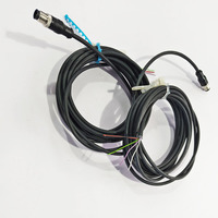 Conector Circular Industrial Blindado Hembra a Terminales de Cableado, Cable Impermeable IP67, Conector M12 de 5 Pines, Arnés de Cableado Código A