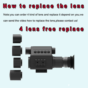 Caza táctica visión nocturna infrarroja M5 alcance 5X Zoom Digital Monocular 400m telescopio de largo alcance apto para base de 20mm - Product Image 6