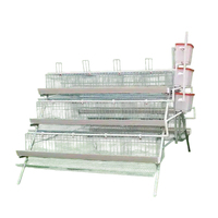 Cage à poules pondeuses automatique en acier galvanisé de type A à 3 ou 4 niveaux pour l'équipement d'élevage (vente en gros)