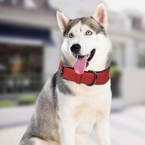 Collier pour chien en cuir réglable avec logo personnalisé, vente en gros du fabricant - Product Image 3