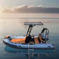 Bateau semi-rigide de luxe Haide CE 13,8 pieds SP420, bateaux semi-rigides italiens, bateau de pêche semi-rigide, bateau semi-rigide en PVC, bateau semi-rigide de 4 m, bateau semi-rigide Safemac