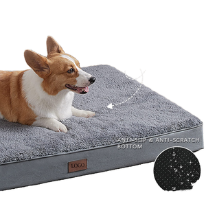 Yonghepet özel Logo çevre dostu katı dikdörtgen köpük lüks büyük köpekler için köpek yatağı lüks ortopedik yıkanabilir Pet yatak - Product Image 1