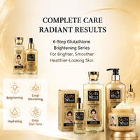 Ensemble de soins de la peau au glutathion, éclaircissant le teint, crème hydratante pour le visage, gel douche, sérum, huile pour le corps, ensemble de 7 pièces
