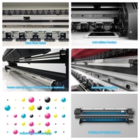 Imprimante éco-solvant grand format SinoColor 3,2 m 2400 dpi de qualité photo avec tête d'impression I3200 pour bannières flexibles, affiches et vinyles SJ-1260C