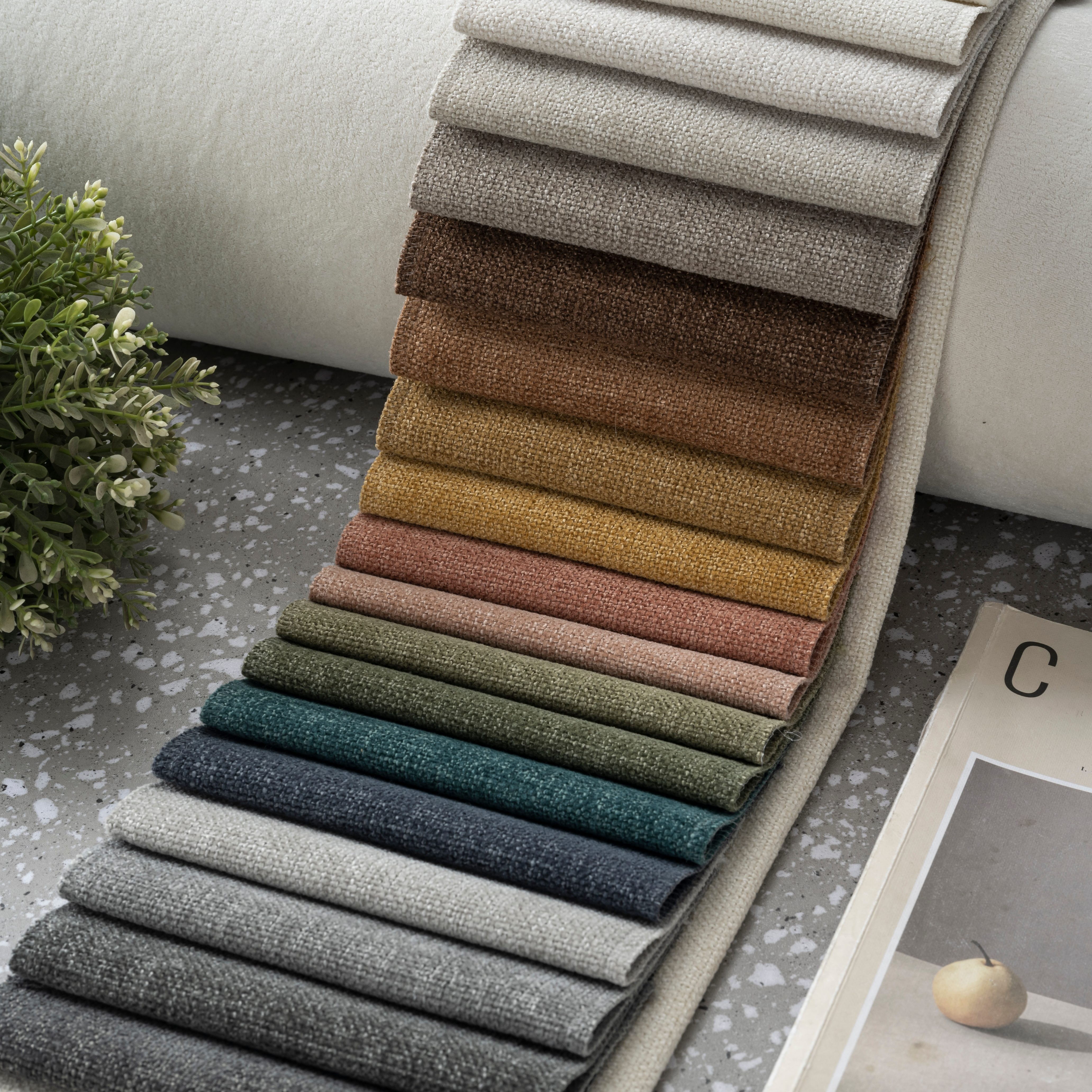 Hometextile искусственная льняная обивочная ткань дышащий жаккардовый Чехол для стула с огнестойкими и водонепроницаемыми функциями
