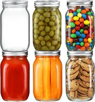 Botol Kaca Mini Mason Borosilikat Tinggi Kualitas Grosir, Tutup Stainless Steel, Food Grade, Logo Custom, Untuk Penyimpanan Makanan, Jelly, Gula