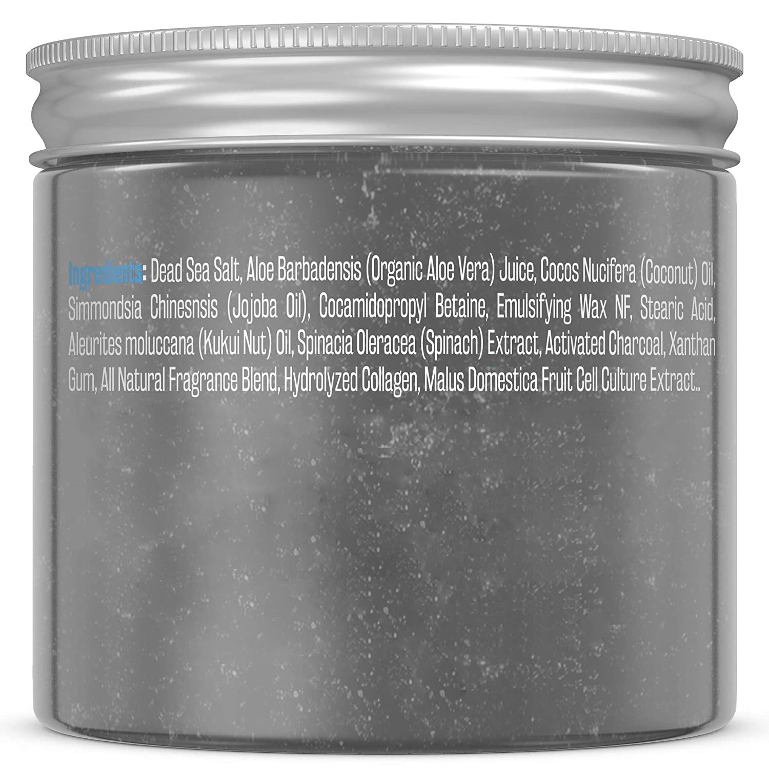 Hot Selling Natural Charcoal Face Scrub Organic Deep Cleansing Facial Body Scrub Exfoliating Moisturizing Charcoal Salt Scrub