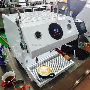 Zilong Xách Tay Điện Duy Nhất Nhóm Dual-Nồi Hơi <span class=keywords><strong>LED</strong></span> Lập Trình Thương Mại Espresso Máy Với Máy Bơm Quay Cho RV Sử Dụng - Product Image 2