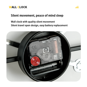 Modern Minimalist Wrought Iron <strong>Clock</strong> Decoration <strong>Clock</strong> Circular <strong>Silent</strong> <strong>Wall</strong> <strong>Clock</strong> - Product Image 2