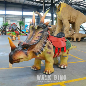 Attraction Dinosaure Triceratops à Mouvement Réaliste pour Utilisation Intérieure/Extérieure : Parcs à Thème, Zoos, Centres Commerciaux, Garderies Familiales - Product Image 4