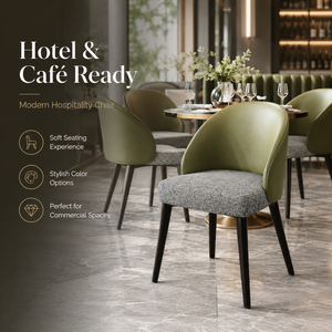 Sillas y Mesas para Restaurante, Juego de Sillas de Comedor con Patas de Madera Maciza para Salón de Té, Panaderí<span class=keywords><strong>a</strong></span>, Charcuterí<span class=keywords><strong>a</strong></span>, Pastelerí<span class=keywords><strong>a</strong></span> y Cafeterí<span class=keywords><strong>a</strong></span> de Jardín - Product Image 6